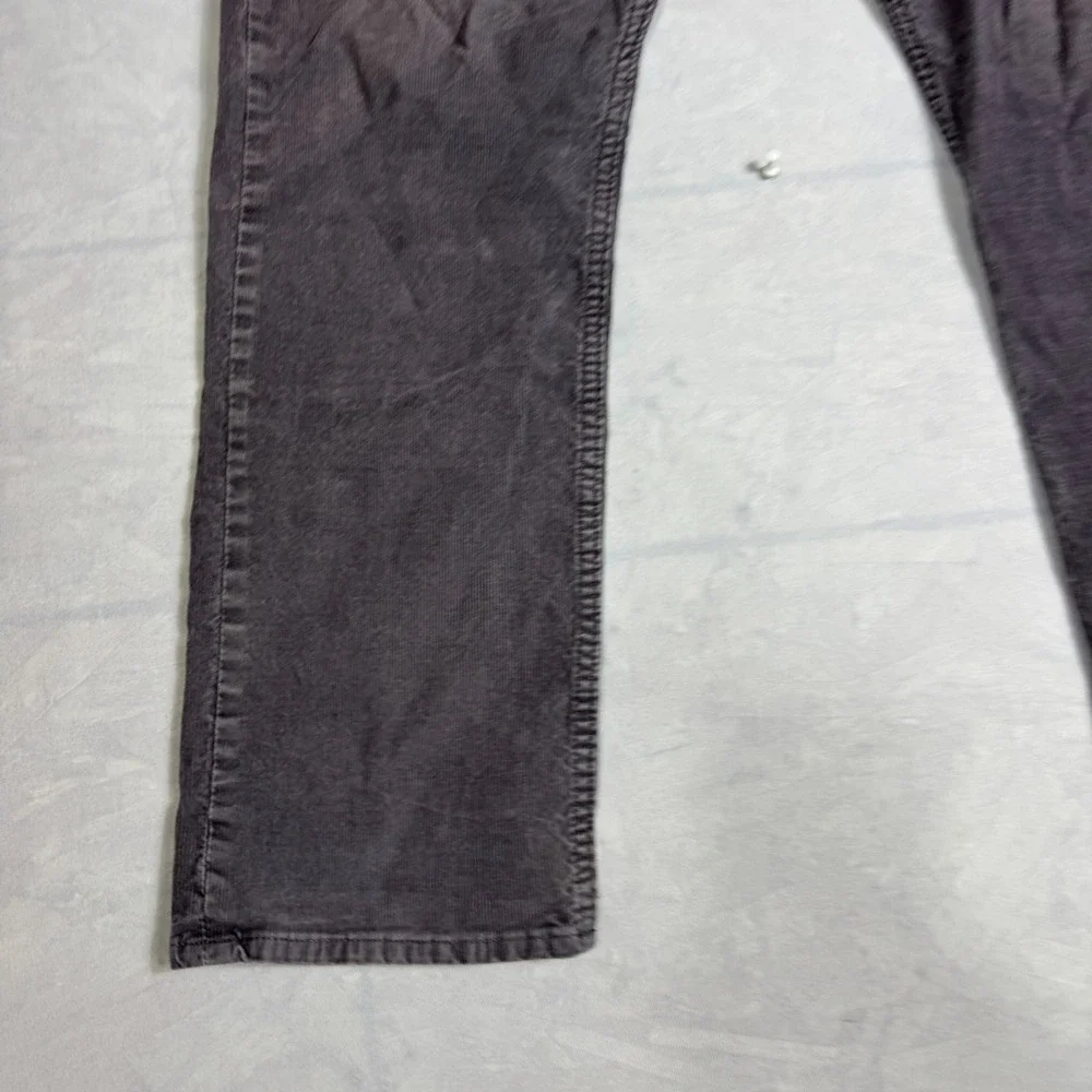 Banana Republic Mens Corduroy Pants Gray Slim‎ Fit Straight Leg Size 36x30